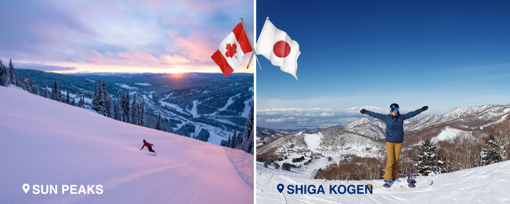 Sun Peaks vs Shiga Kogen